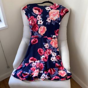 Aqua floral dress LAST CALL